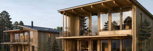 Madera de ingeniería: Escandinavia lidera la vanguardia residencial