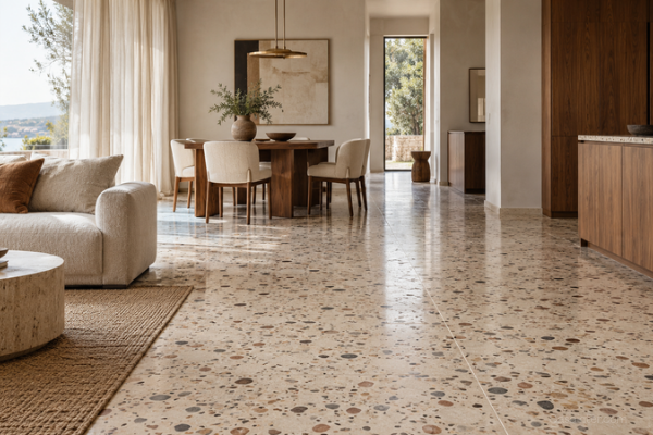El regreso del terrazo: por qué este material conquista los interiores de lujo